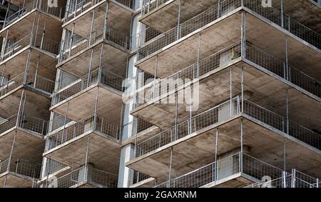 Immeuble en construction. Banque D'Images