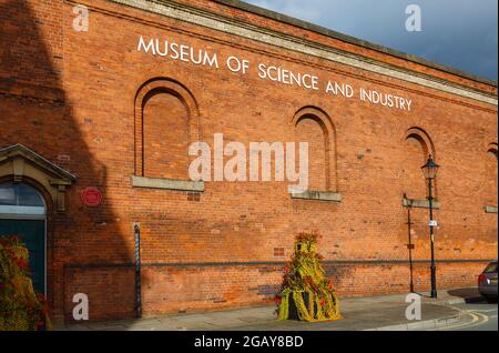 Museum of Science and Industry (MOSI), Castlefield, Manchester, nord-ouest de l'Angleterre, dans l'ancienne gare de Liverpool Road Banque D'Images