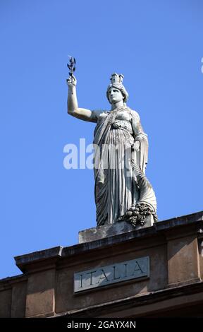 Statue d'Italie à Ingram Street à Glasgow Banque D'Images