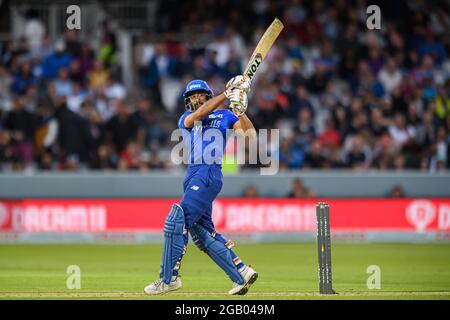 LONDRES, ROYAUME-UNI. 01 août 2021. Ravi Bopara de London Spirit pendant la centaine entre London Spirit et South Brave à Lord's le dimanche 01 août 2021 à LONDRES, ANGLETERRE. Credit: Taka G Wu/Alay Live News Banque D'Images