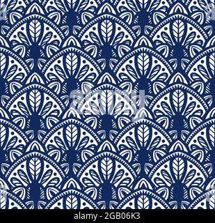 Motif sans couture et motif imprimé fleuri en tissu. Vecteur. Illustration de Vecteur