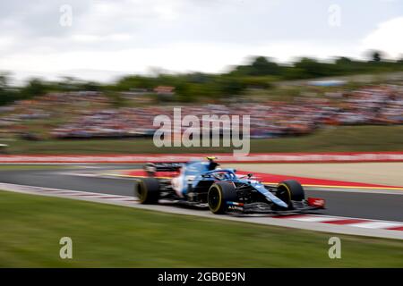 31 OCON Esteban (fra), Alpine F1 A521, action pendant la Formule 1 Magyar Nagydij 2021, Grand Prix de Hongrie, 11e tour du Championnat du monde de Formule 1 2021 de la FIA du 30 juillet au 1er août 2021 sur la Hungaroring, à Mogyorod, près de Budapest, Hongrie - photo DPPI Banque D'Images