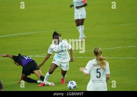 Orlando, Floride, États-Unis, 14 avril 2021, Gotham FC face à l'Orlando Pride au stade Exploria (photo : Marty Jean-Louis) Banque D'Images