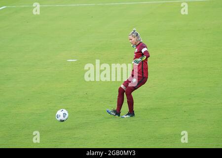 Orlando, Floride, États-Unis, 14 avril 2021, Gotham FC face à l'Orlando Pride au stade Exploria (photo : Marty Jean-Louis) Banque D'Images