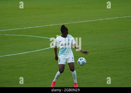 Orlando, Floride, États-Unis, 14 avril 2021, Gotham FC face à l'Orlando Pride au stade Exploria (photo : Marty Jean-Louis) Banque D'Images