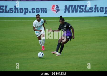 Orlando, Floride, États-Unis, 14 avril 2021, Gotham FC face à l'Orlando Pride au stade Exploria (photo : Marty Jean-Louis) Banque D'Images