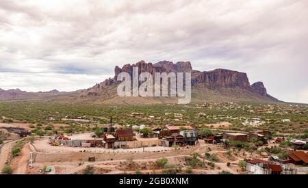 Goldfield ville fantôme en Arizona à l'est de Phoenix Banque D'Images