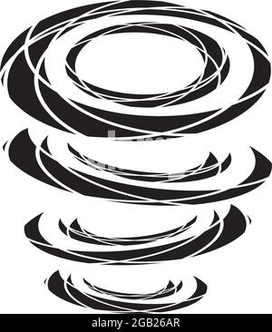 Modèle vectoriel de conception de logo Hurricane Illustration de Vecteur