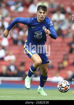 Londres, Angleterre, 1er août 2021. Kai Havertz, de Chelsea, lors du match d'avant-saison au stade Emirates, Londres. Le crédit photo devrait se lire: Paul Terry / Sportimage Banque D'Images