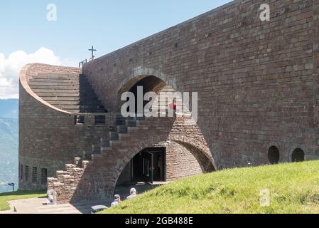 Monte Tamaro en Suisse : la superbe chapelle de Santa Maria degli Angeli Banque D'Images