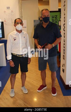 Palma Mallorca, Espagne. 02 août 2021. Leonardo Ferragamo dans les régates de Palma de Majorque, lundi 02 août 2021 crédit: CORGON PRESSE/Alay Live News Banque D'Images