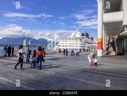 Terminal de croisière Canada place et entrée du sentier canadien Vancouver Colombie-Britannique Canada Banque D'Images