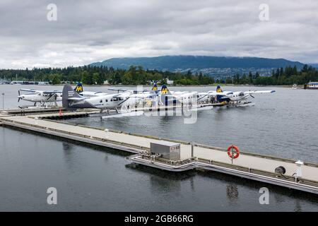 Harbour Air Floatplanes de Havilland Canada DHC-3T Passenger Air Service, la plus grande compagnie aérienne commerciale d'hydravions Vancouver Canada Banque D'Images