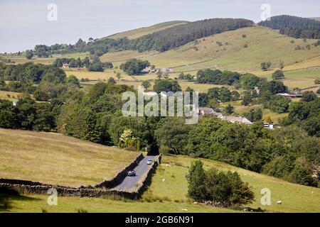 Paroisse civile du village de Barrowford, district de Pendle, Lancashire, Angleterre. Banque D'Images