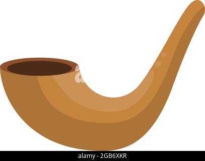 icône d'avertisseur sonore en bois Illustration de Vecteur