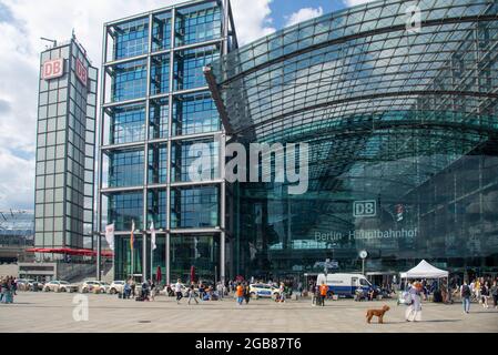 Gare principale de Berlin, Allemagne Banque D'Images