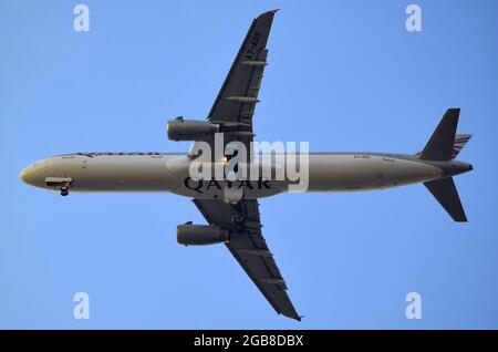 Airbus A321 de Qatar Airways Banque D'Images