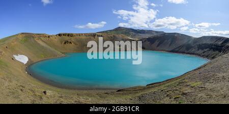 Crater Lake Viti, Krafla, Skutustaoir, Norourland eystra, Islande Banque D'Images