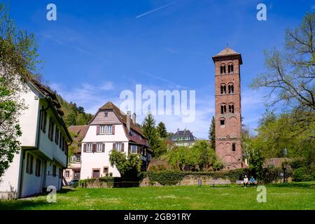 Monastère de Hirsau, ancien complexe de monastère de Saint-Pierre et Paul, roman, près de Calw, Forêt Noire, Bade-Wurtemberg, Allemagne Banque D'Images