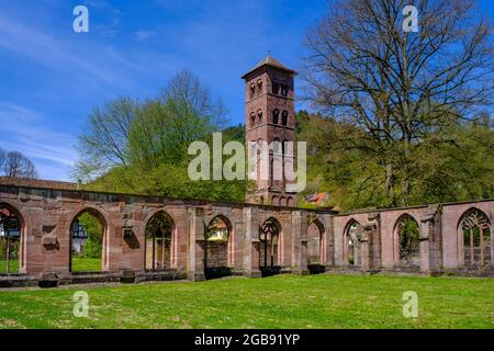 Eulenturm, Monastère Hirsau, ancien complexe monastère de Saint-Pierre et Paul, roman, près de Calw, Forêt Noire, Bade-Wurtemberg, Allemagne Banque D'Images