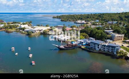 Colonia Bay and Harbour, capitale de Yap, États fédérés de Micronésie, Australie Banque D'Images