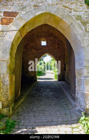 Lower Castle Gate, Château de Schaumburg, Rinteln, Basse-Saxe, Allemagne Banque D'Images