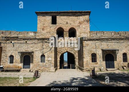 Forteresse Bilhorod-Dnistrovskyi anciennement connue sous le nom d'Akkerman sur la côte de la mer Noire, en Ukraine Banque D'Images