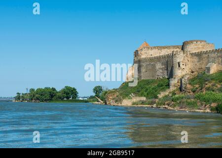 Forteresse Bilhorod-Dnistrovskyi anciennement connue sous le nom d'Akkerman sur la côte de la mer Noire, en Ukraine Banque D'Images