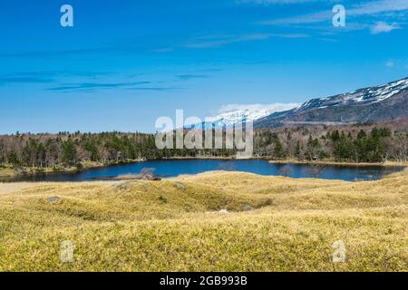 Shiretoko Goko Lakes, patrimoine mondial de l'UNESCO Parc national de Shiretoko, Hokkaido, Japon Banque D'Images