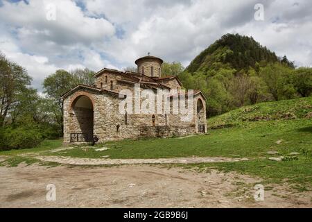 Temple du Nord sur la colonie de Lower-Arkhyz, Karachay-Cherkessia, Russie Banque D'Images