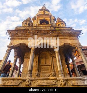 Bhaktapur et Katmandou 2013. Tremblement de terre pré-Népal. Maintenant lourdement endommagé et détruit Banque D'Images