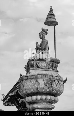 Bhaktapur et Katmandou 2013. Tremblement de terre pré-Népal. Maintenant lourdement endommagé et détruit Banque D'Images