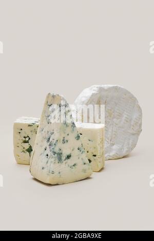 Différents types de fromage bleu moule Banque D'Images