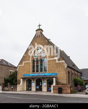 United Reformed Church à Hampton Hill, Londres, Angleterre, Royaume-Uni Banque D'Images