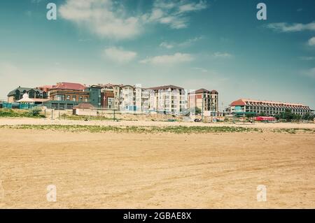 Izberbash, ville de la République du Dagestan, Russie, située sur la côte de la mer Caspienne Banque D'Images