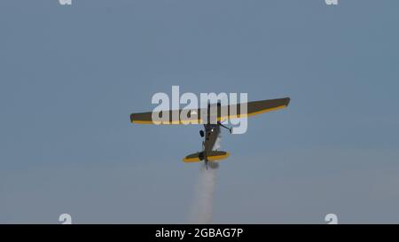 Ferrara Italie JUIN 27, 2021 avion de guerre du Vietnam. Cessna L-19 O-1 chien d'oiseau Mekong Mauler de l'Armée des États-Unis Banque D'Images