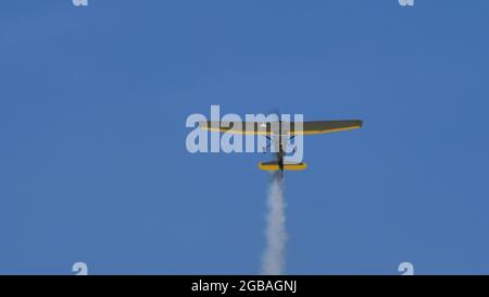 Ferrara Italie JUIN 27, 2021 avion de guerre du Vietnam. Cessna L-19 O-1 chien d'oiseau Mekong Mauler de l'Armée des États-Unis Banque D'Images