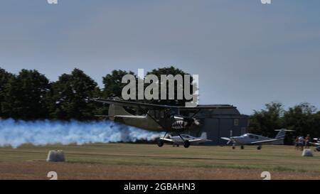 Ferrara Italie JUIN 27, 2021 avion de guerre du Vietnam. Cessna L-19 O-1 chien d'oiseau Mekong Mauler de l'Armée des États-Unis Banque D'Images