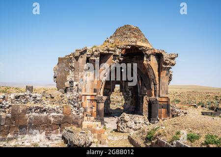 ANI ville ruines historiques ruines anciennes d'une ville antique à Kars, Turquie. Photo de haute qualité Banque D'Images