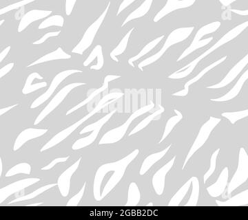 Illustration graphique moderne à motif abstrait vectoriel dessiné à la main, motif bohème safari contemporain sans couture avec peau de tigre animal à rayures Illustration de Vecteur