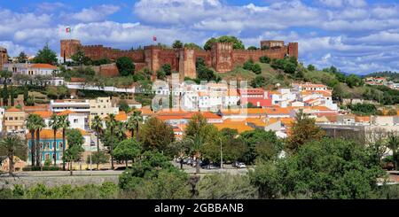 Forteresse de Silves, Silves, Algarve, Portugal, Europe Banque D'Images