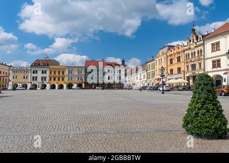 Jardins et château de Kromeriz, site classé au patrimoine mondial de l'UNESCO, région de Zlin, République tchèque, Europe Banque D'Images