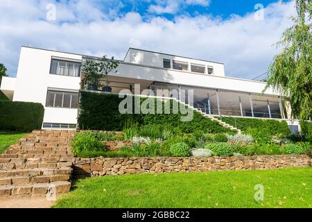 Villa Tugendhat, site classé au patrimoine mondial de l'UNESCO, Brno, République tchèque, Europe Banque D'Images