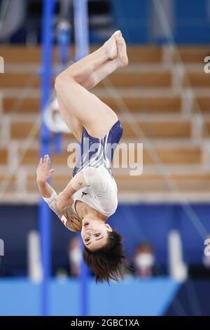 Mai MURAKAMI (JPN) Médaille de bronze lors des Jeux Olympiques Tokyo 2020, finale de sol de l'appareil de gymnastique artistique pour femmes le 2 août 2021 au Centre de gymnastique Ariake à Tokyo, Japon - photo Kanami Yoshimura / photo Kishimoto / DPPI Banque D'Images