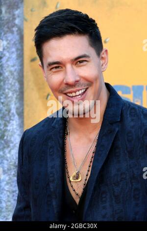 2 août 2021, Westwood, CA, Etats-Unis: LOS ANGELES - 2 AOÛT: Lewis Tan à la première de l'escouade suicide au Village Theatre le 2 août 2021 à Westwood, CA (Credit image: © Kay Blake/ZUMA Press Wire) Banque D'Images