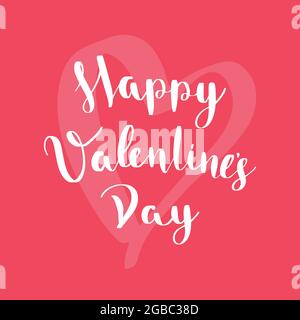 Carte de bonne Saint Valentin sur fond rouge. Illustration vectorielle. Illustration de Vecteur