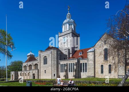 Angleterre, Hampshire, Portsmouth, Portsmouth Cathedral alias la Cathédrale de St.Thomas de Canterbury Banque D'Images