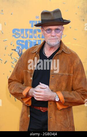 Westwood, États-Unis. 02 août 2021. Michael Rooker à la première de l'escouade suicide au Village Theatre le 2 août 2021 à Westwood, CA (photo par Katrina Jordan/Sipa USA) crédit: SIPA USA/Alay Live News Banque D'Images