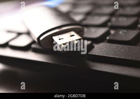 Dongle sur internet , clavier concept d'équipement Banque D'Images