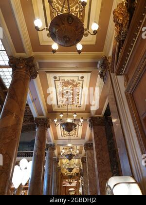 À l'intérieur du Casino Monte-Carlo à Monaco Banque D'Images
